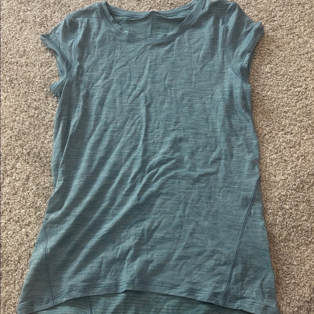 Blue Short Sleeve Top